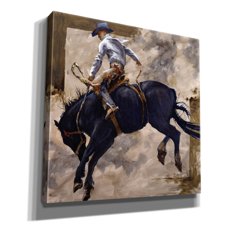 'Blackie' by J. E. Knauf, Canvas Wall Art, 12" H x 12" W x 0.75" D
