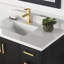 Ensemble de meuble-lavabo simple 36 po avec comptoir en pierre composite blanc avec miroir Rea-912409752-912409831