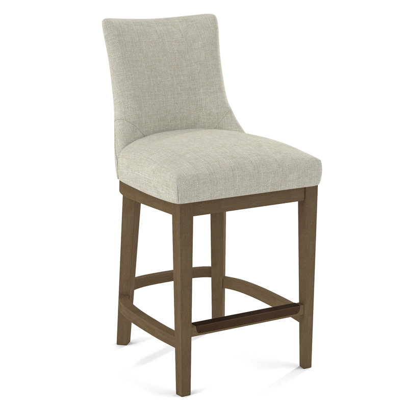 Upholstered Stool, 61585-76, Weathered Gray