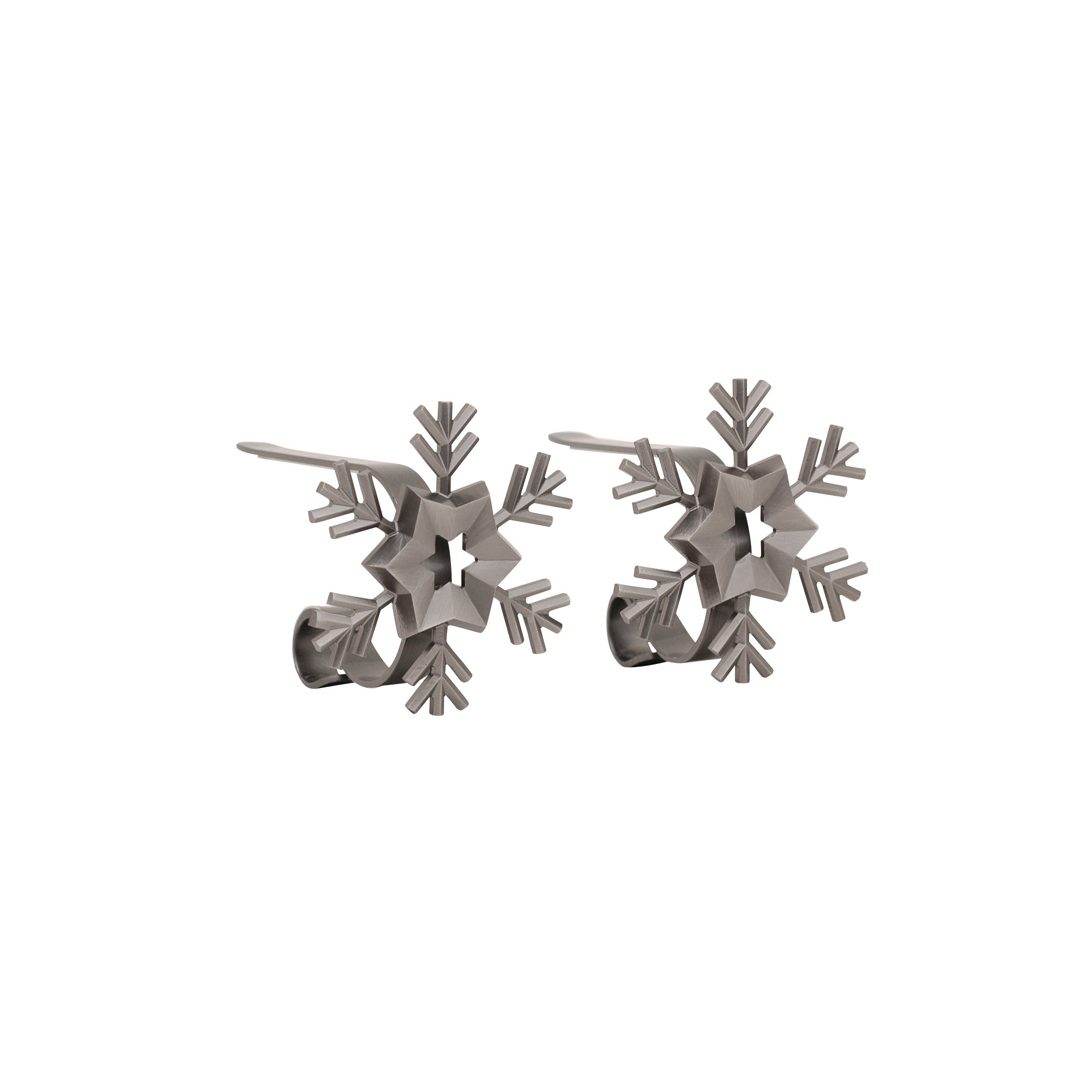 Original MantleClips™ Stocking Holder, Pewter