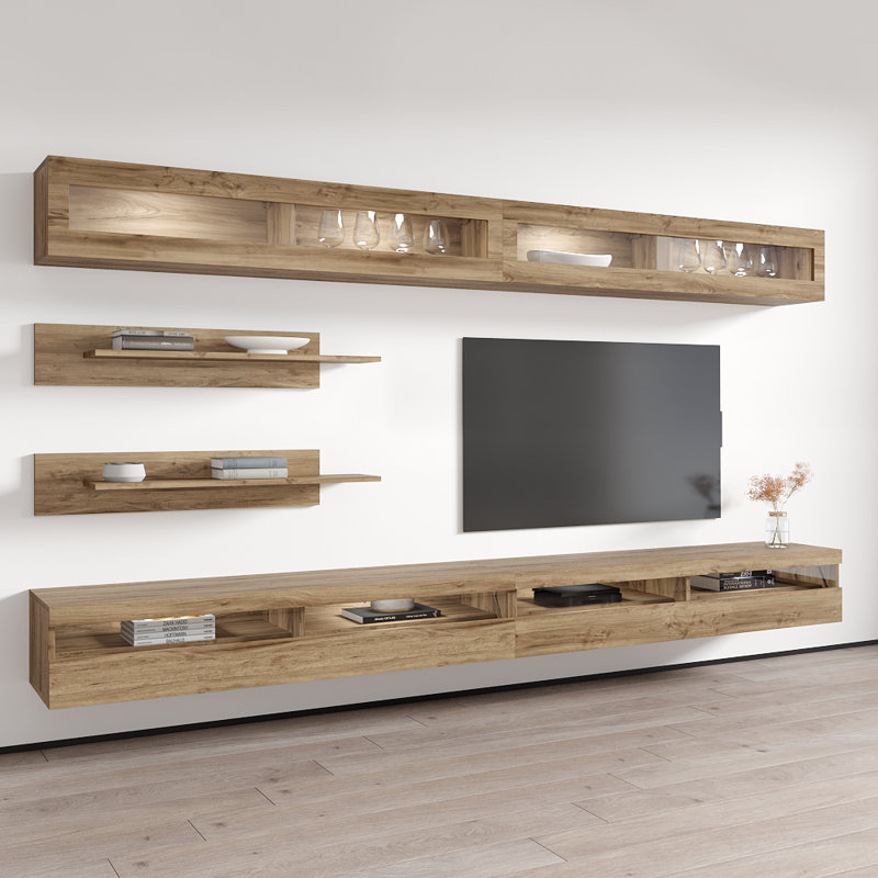 Meuble audio-vidéo en chêne flottant Fly 35 "I 35TV, Chêne