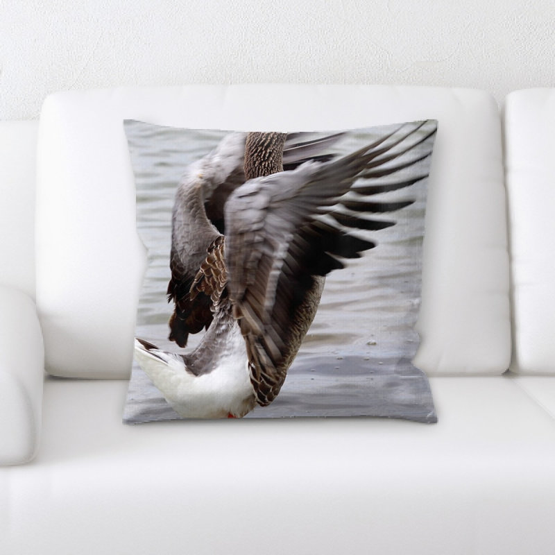 Coussin décoratif d’oie sauvage