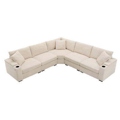 106" Convertible L Shaped Sectional Sofa by Latitude Run