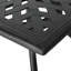 Table de salle à manger rectangulaire en aluminium coulé 68 po 68 po