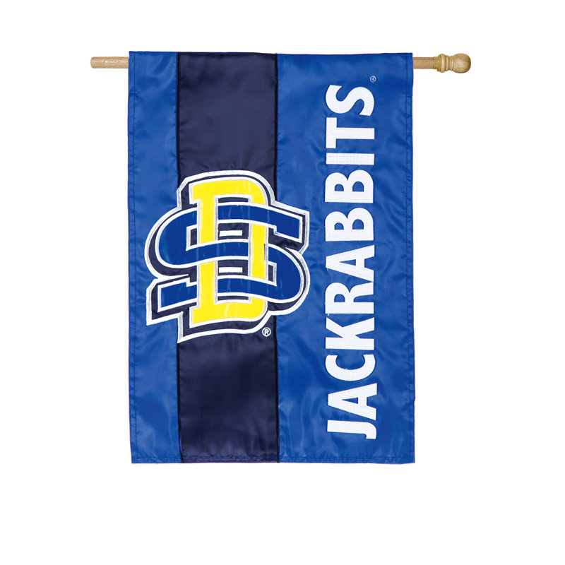 Drapeau de maison en polyester à 2 côtés NCAA 44 x 28 po, Université South Dakota State, H 44 po x l 29 po