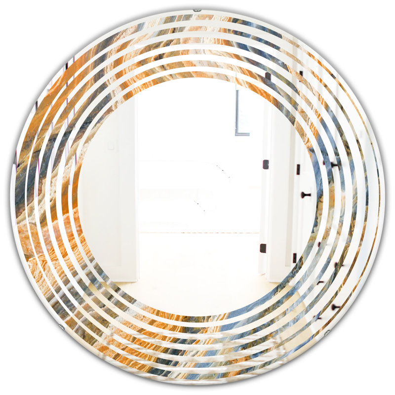 Miroir mural Wave, H 23,6 po x l 23,6 po