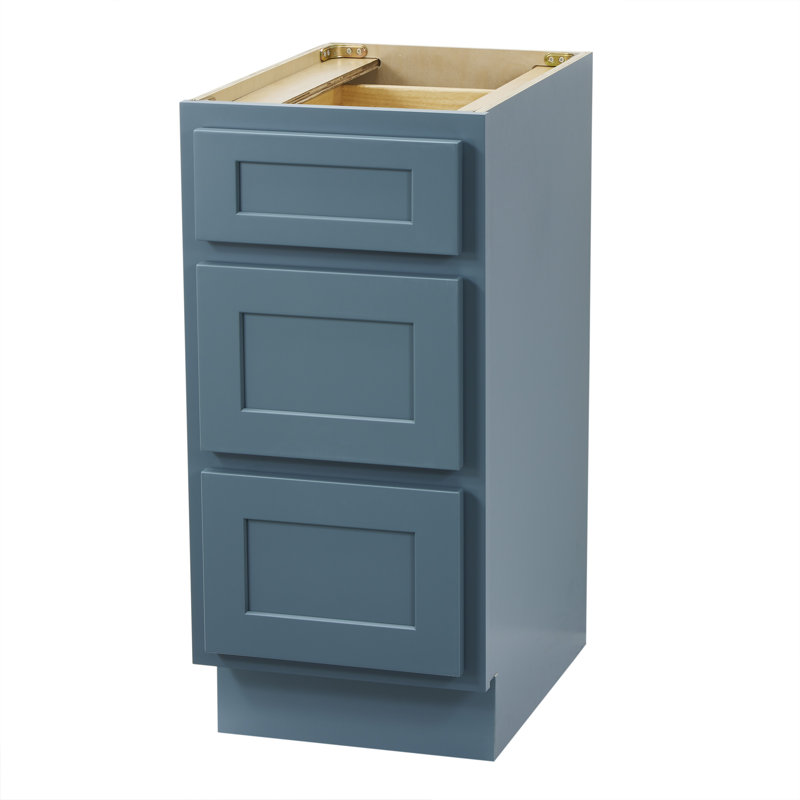 Hibbard Single Bathroom Vanity Base Only, 32.5" H x 15" W x 21" D, Sea Green