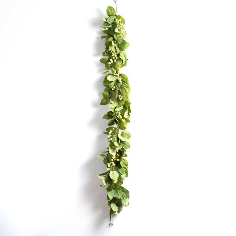 Guirlande Salal Leaf and Cream, L 6 pi