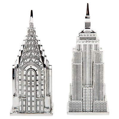 Godinger Silver Art Co Big Apple Salt and Pepper Set