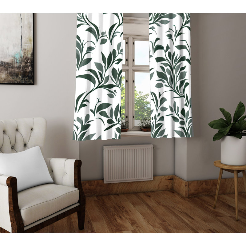 Balagan Semi Sheer Curtain Pair, 40" W x 52" L