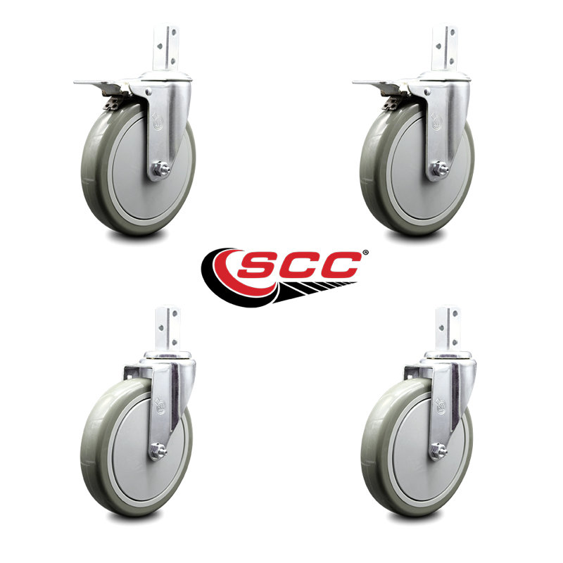 4 Piece Poly Caster Set