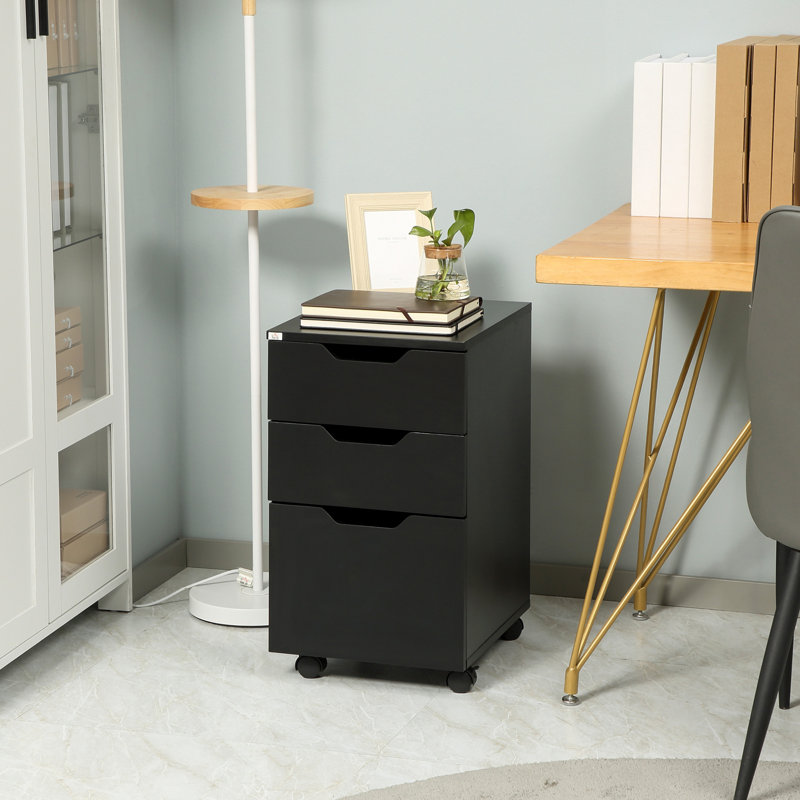 15.75'' Wide 3 -Drawer Mobile File Cabinet