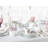 Square 30 Piece Porcelain China Dinnerware Set - Service for 6