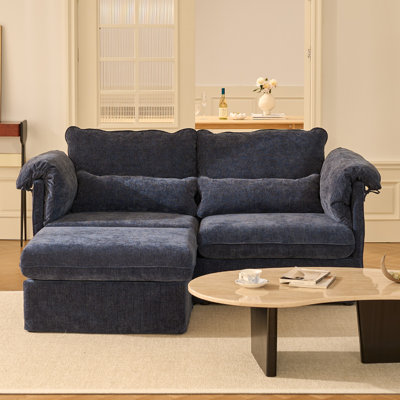 U Shaped Modular Sofa, Convertible Modular Sofa with Ottoman and Changeable Cover Design, Soft Padded Armrests, Chenille Fabric