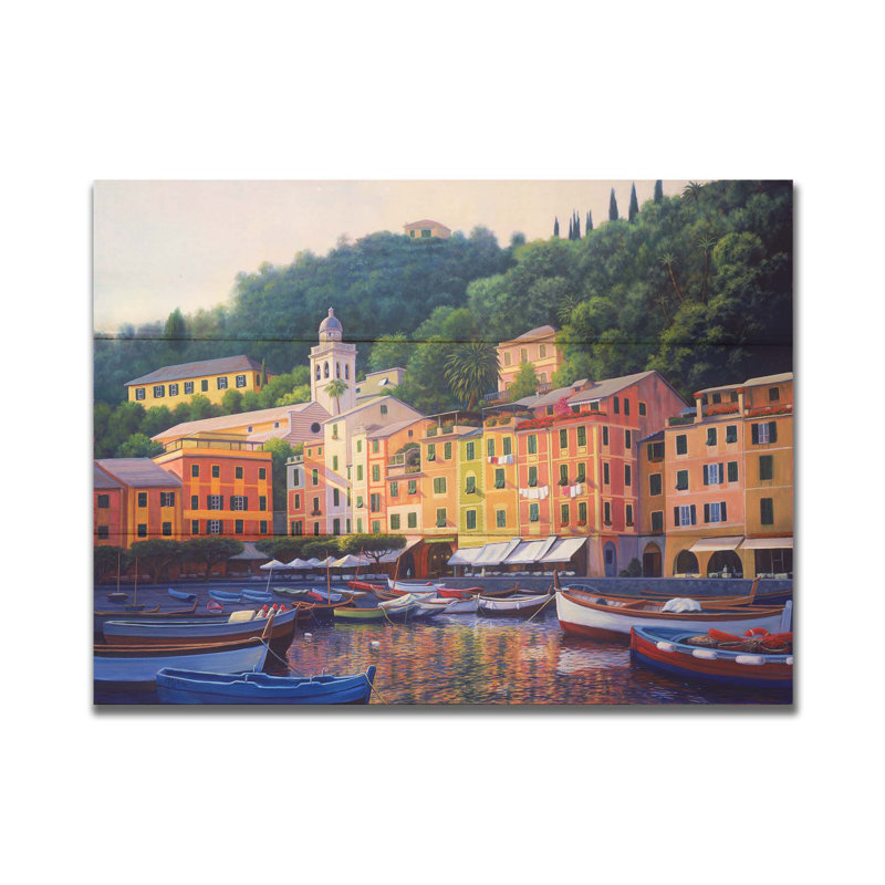 Portofino par Charles White, Sans cadre en bois, Non, H 18 po x l 24 po x P 1 po