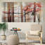 Orange Awakening - 3 images multiples sur toile-402648879