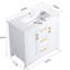 Armoire de rangement de salle de bain 36 "avec lavabo simple et - 2 portes de meuble-lavabo avec portes et tiroirs