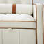 Lit gigogne escamotable de 55,5 po, 2 places avec poches latérales, coussins réglables et lombaires pour appartement, bureau, salon, canapé-lit en velours beige, coussins, thème de bureau-1684929183