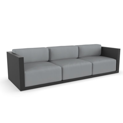 Gatsby 114" Wide Outdoor Patio Sofa with Cushions