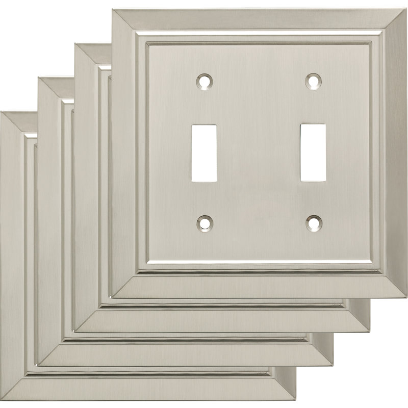 Plaque murale décorative antimicrobienne Classic Architecture, Nickel satiné antimicrobien