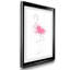 Flamingo Splash II - reproduction de photo encadrée sur papier-864148070-864148066