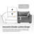 Wolff 3-Piece L-Shape Sectional Sofa with Double-Cushion-1297123135