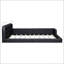 Grand lit plateforme tapissier avec 2 lampes de lecture-2103265618