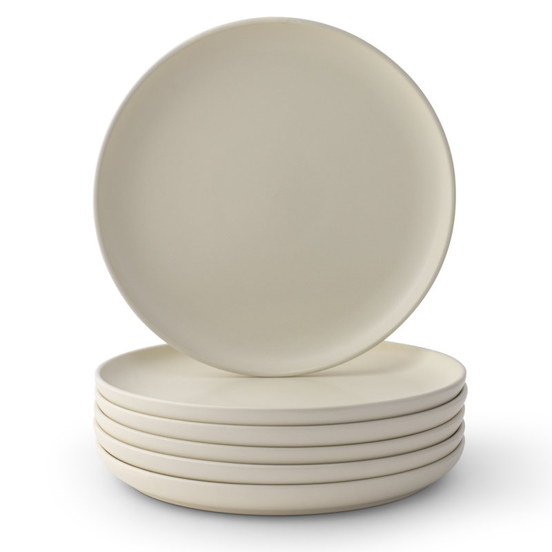 Matte Linen Ceramic 18-Piece Dinnerware Set for 6