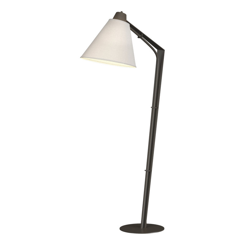 Lampe de travail sur pied 55,2 po Reach, Anna ton naturel, Fumée foncée