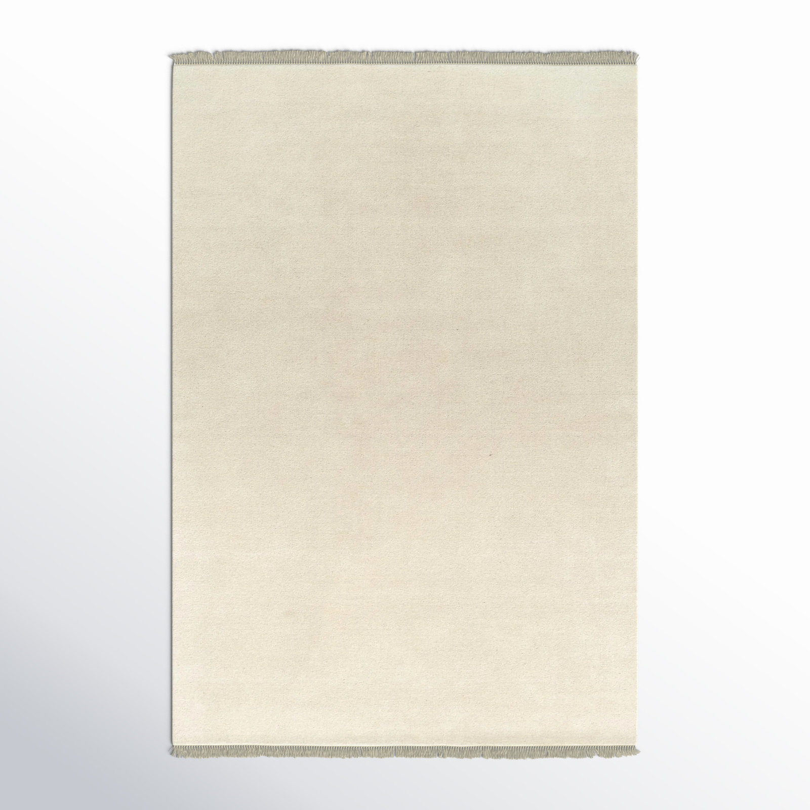 Clio Hand-Loomed Gray Wool Rug, Rectangle 4' x 6'