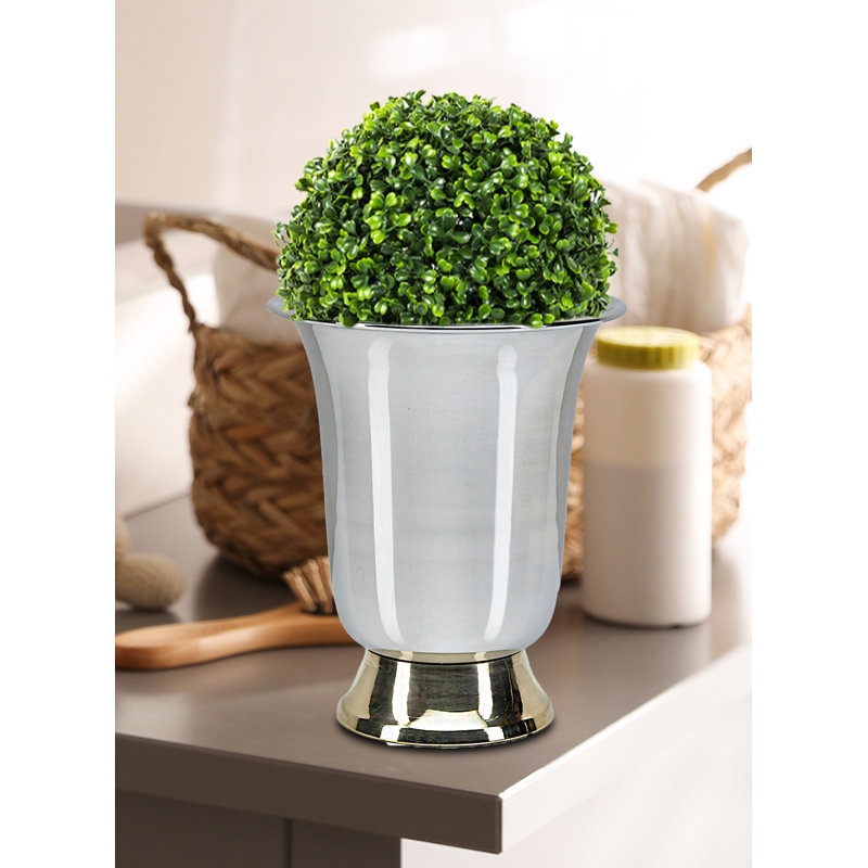 Vase Rosep Park de 5 po en argent et or Rosdorf Park, décoration de bureau polyvalente, centre de table floral exquis pour mariage, événement, fête, maison, bureau, table de salle à manger, table basse, porte-stylo, paquet de 12