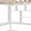 Lit mezzanine avec bibliothèque, tiroirs, bureau et garde-robe
