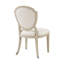 Ensemble de 2 chaises de salle à manger contemporaines en chêne avec revêtement en chêne clair