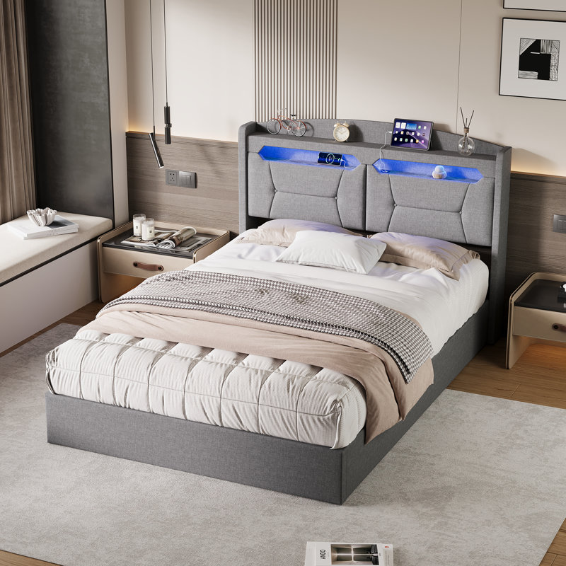 Upholstered Ottoman Storage Bed