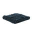 Jeté 100% coton tissé bleu sarcelle