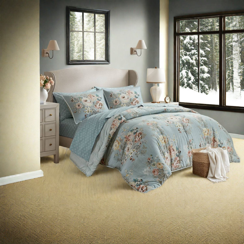 Ensembles de literie grand doux en microfibre, maison de campagne réversible
