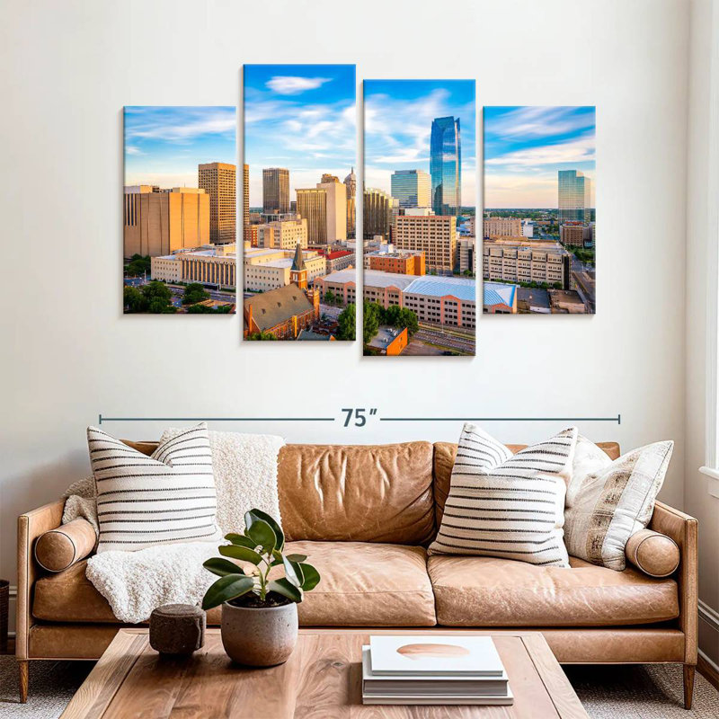 Oklahoma urban cityscape Sireci, H 42 po x l 68 po