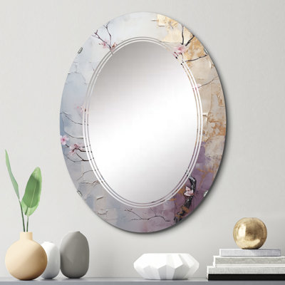 Miroir mural Blossom Tree Pink Whispers, Floral and Botanical Modern