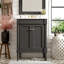 Meuble-lavabo moderne de 24 po avec comptoir d'évier, meuble de rangement à 2 niveaux, lavabo simple | Idée de cadeau-416493464