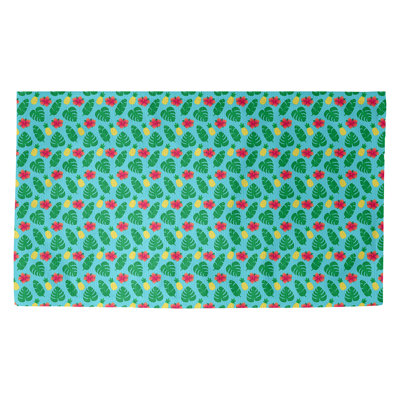 Tapis bleu/vert tropical Avicia
