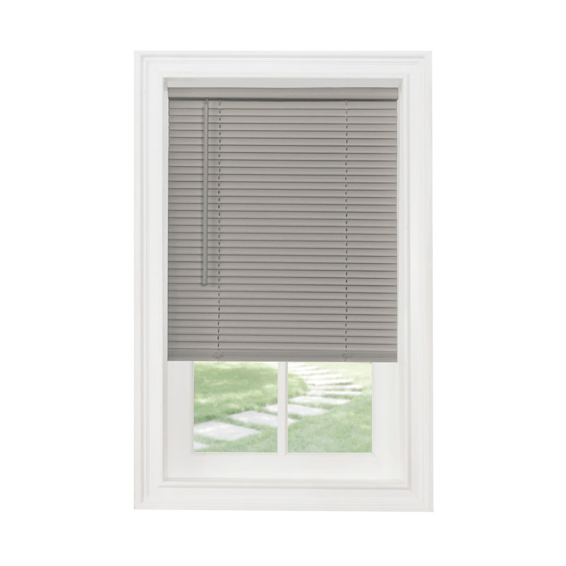 Hillsdale Room Darkening Horizontal/Venetian Blind, 29"W x 64"L, Gray