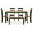 Malkin Dining Table With 4 Chairs And Bench, Set Of 6-99374589-111275601
