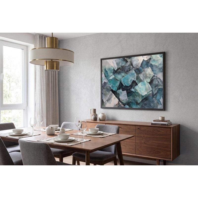 Teal Veil, 53" H x 40" W