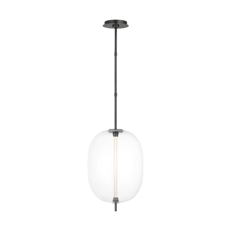 Sean Lavin Heian Medium 1-light Pendant in Bronze with Clear Glass shade