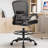 Mesh Drafting Chair with Adjustable Footrest and Lumbar Support-279025761-279025760