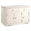 Buffet en bois de pin massif à 2 tiroirs 51,97 po Aldiana
