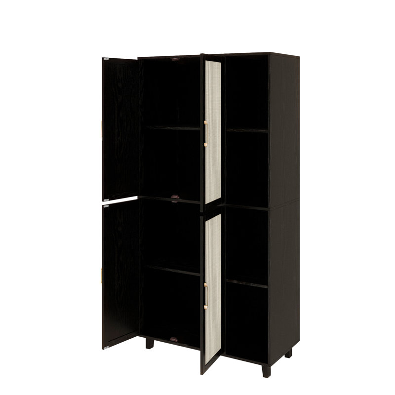 36.2'' Wide Filing Storage Cabinet, Black