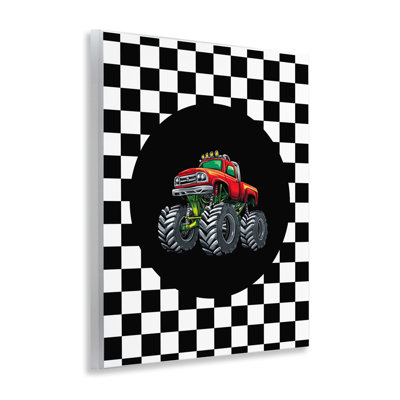 Plaque murale Monster Truck Dude, design par Kim Allen