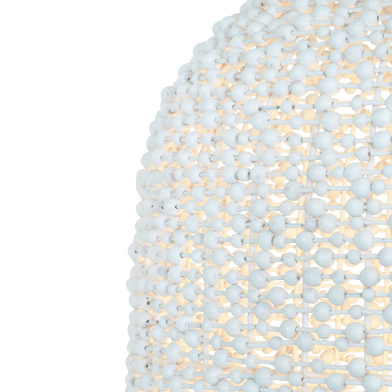 Arleigh 1 - Light Whitewash Dome Pendant