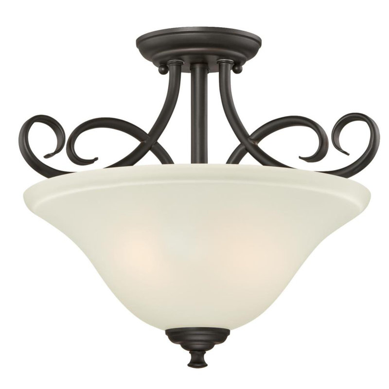 Plafonnier encastré 14,49 po 2 lumières Metz
